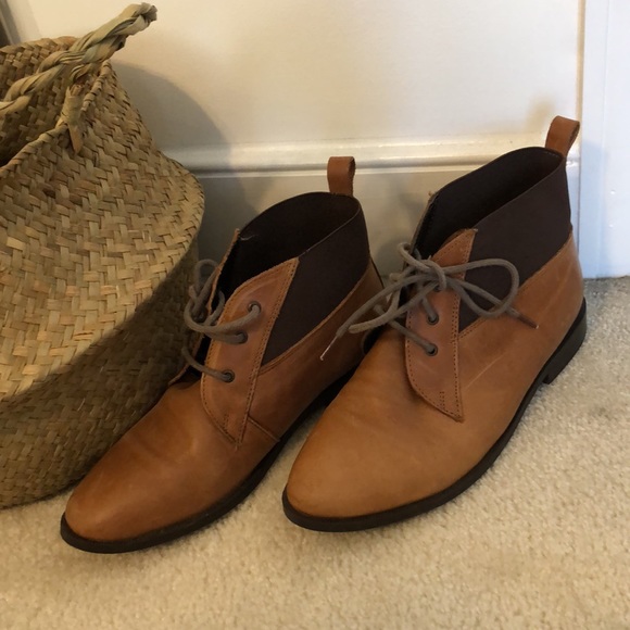 Tan topshop lace up boots size 5 - Picture 5 of 6